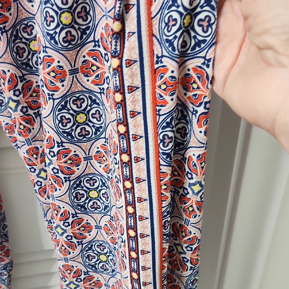 Max Studio Multicolor Patterned Wide Leg Pants - Picture 3 of 6